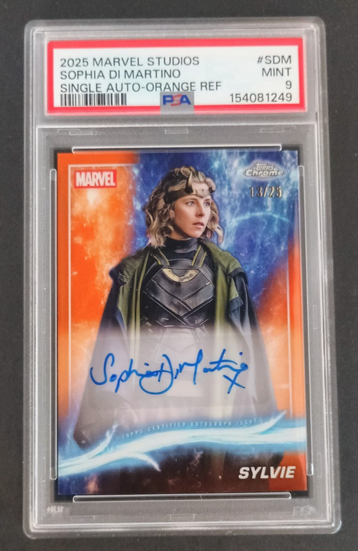 2025 TOPPS MARVEL CHROME SINGLE AUTOGRAPHS #SDM SOPHIA DI MARTINO PSA 9 POP 1