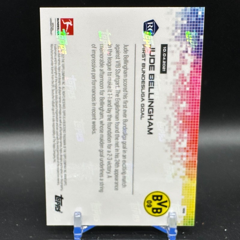 Jude Bellingham Rookie Topps Now Bundesliga #165 Card RC BVB First Goal view 2