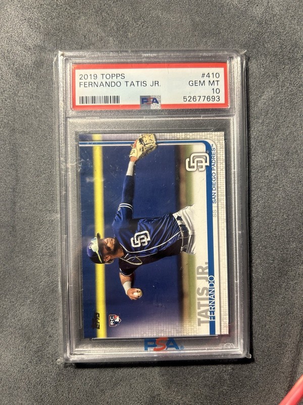 2019 Topps Series 2 - Fernando Tatís Jr. #410  (RC) PSA 10 view 2