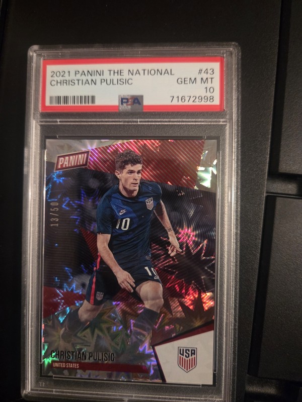 2021 Panini The National Christian Pulisic #43 13/50 PSA GEM MT 10