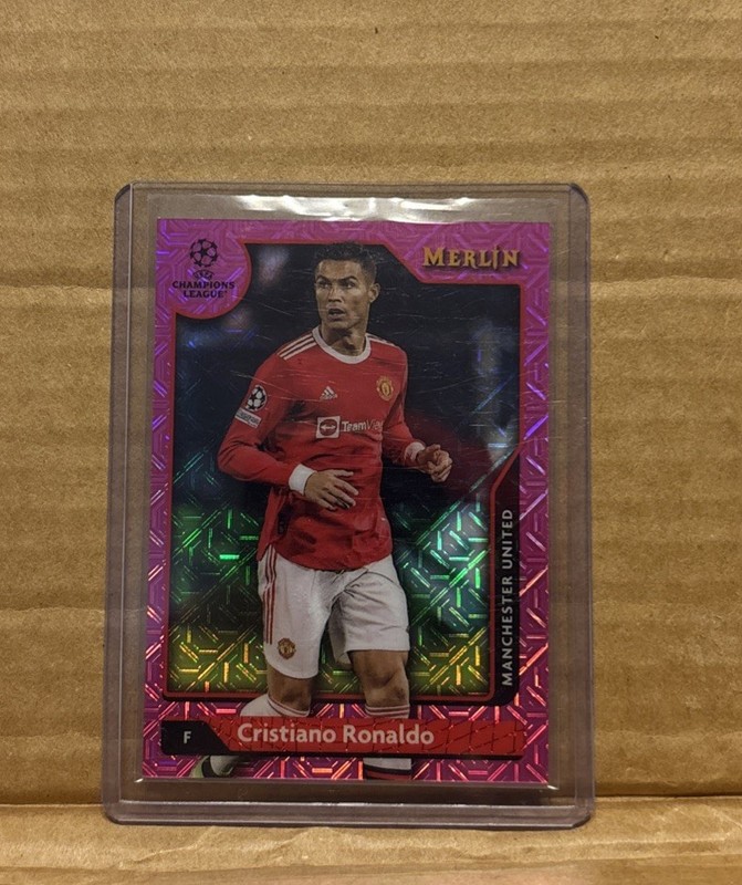 Cristiano Ronaldo 2021-22 Topps Merlin Chrome UCC PINK Refractor /275 #7