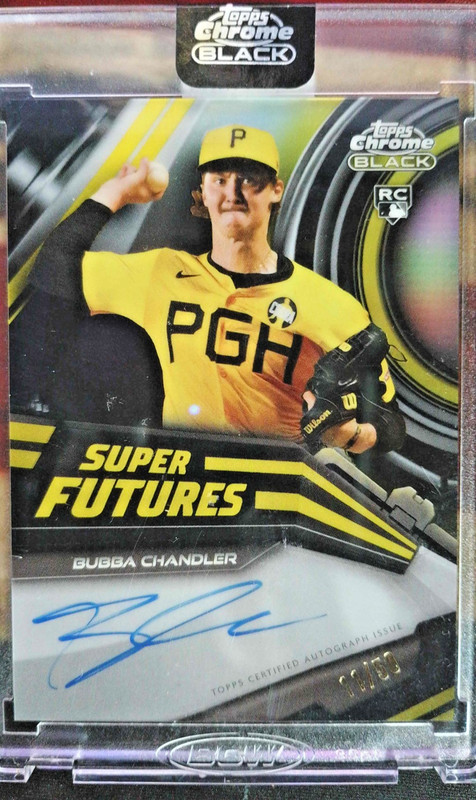 2026 TOPPS CHROME BLACK BUBBA CHANDLER #SFA-BC GOLD AUTO /50 ENCASED