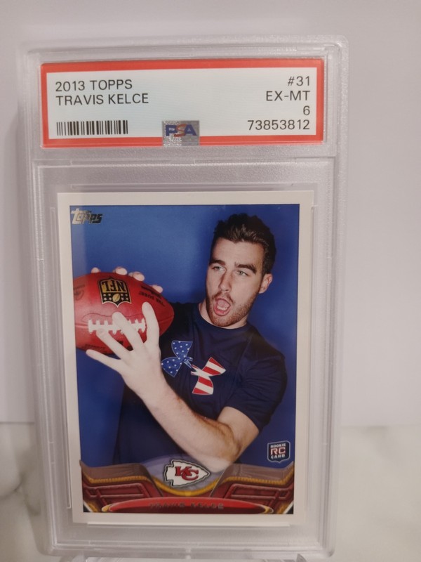 Travis Kelce 2013 Topps PSA Graded 6 EX-MT NFL Football Rookie Card #31 (RC)