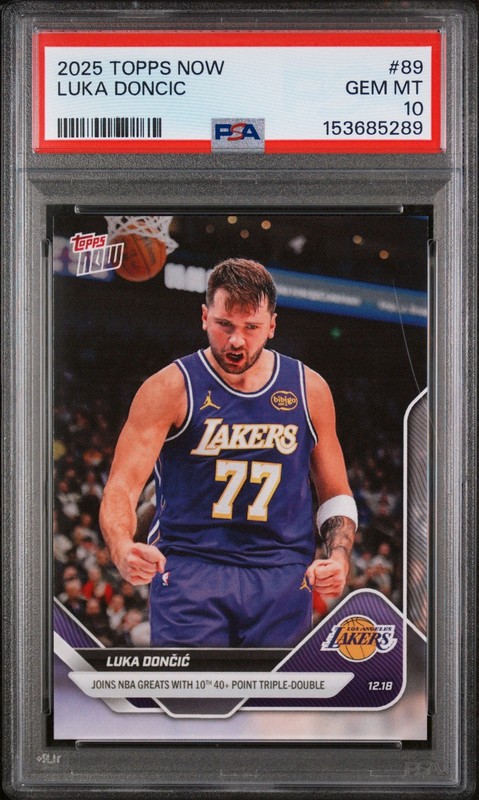 Luka Doncic PSA 10 Topps Now 89