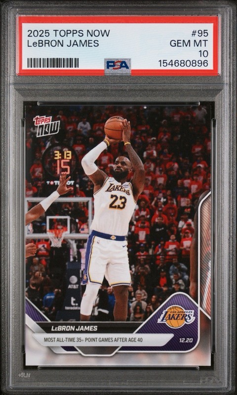 LeBron James PSA 10 Topps Now 95