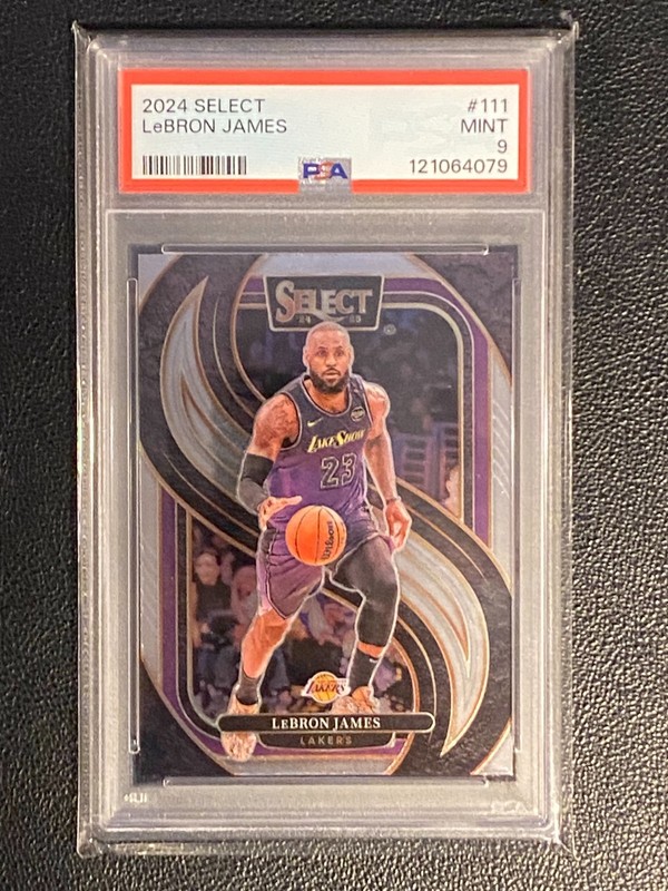 LeBron James 2024 Panini Select #111-PSA 9- Los Angeles Lakers