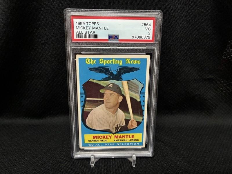 1959 Topps Mickey Mantle All Star #564 PSA 3 Great Centering!
