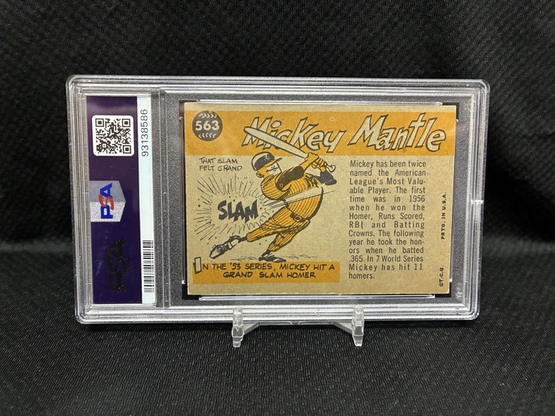 1960 Topps Mickey Mantle All Star #563 PSA 2 Great centering! view 2