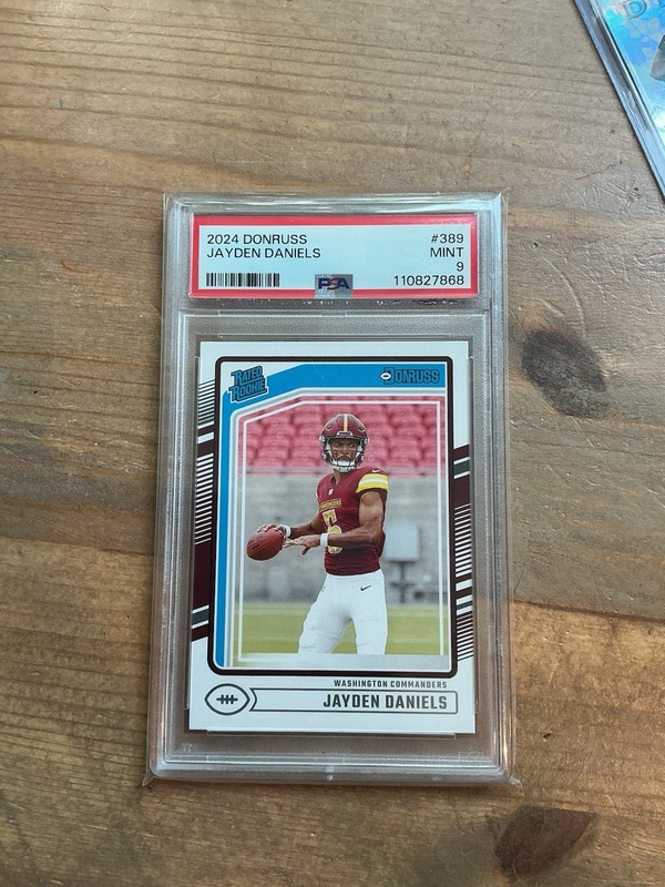 2024 donruss jayden daniels Psa 9 Investment 