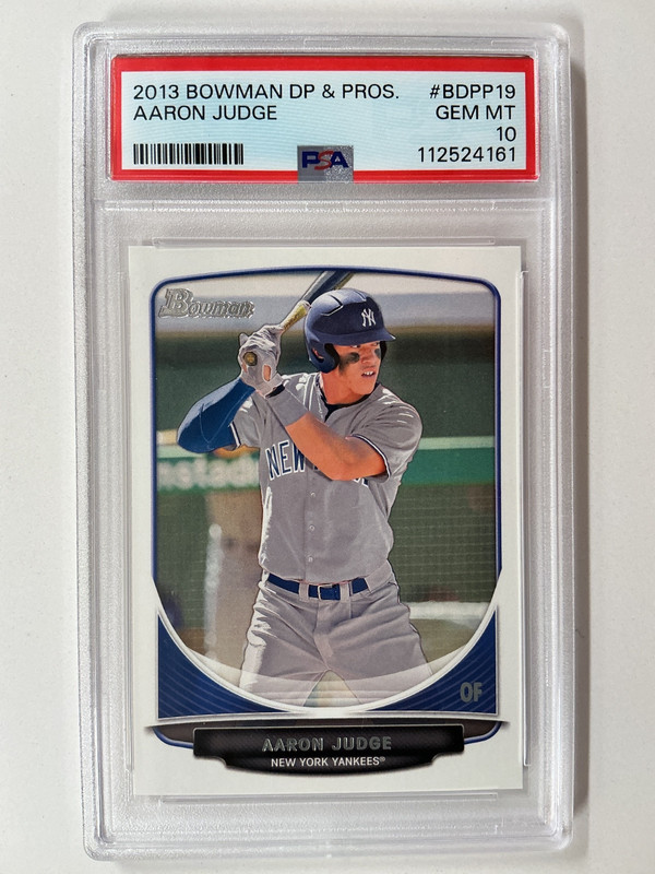 2013 Bowman Draft Picks BDPP19 AARON JUDGE RC Rookie Card GEM MINT PSA 10