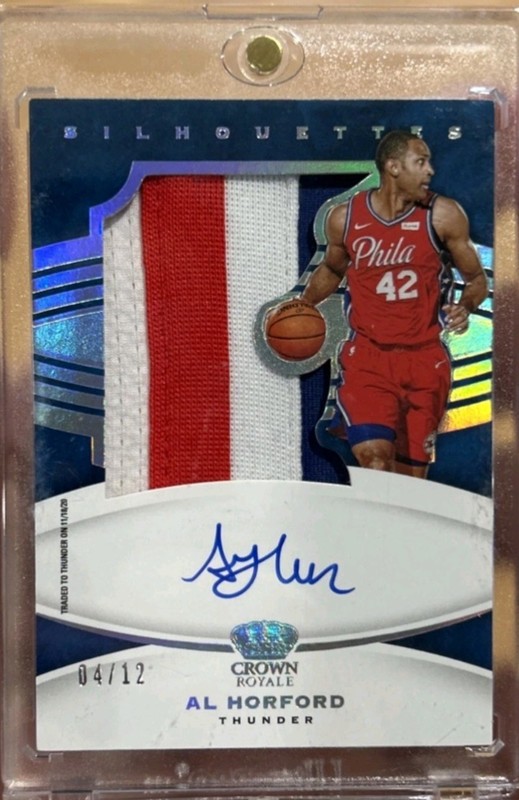 2020-21 Panini Crown Royale Prime Silhouettes Patch Auto /12 SL-AHF Al Horford