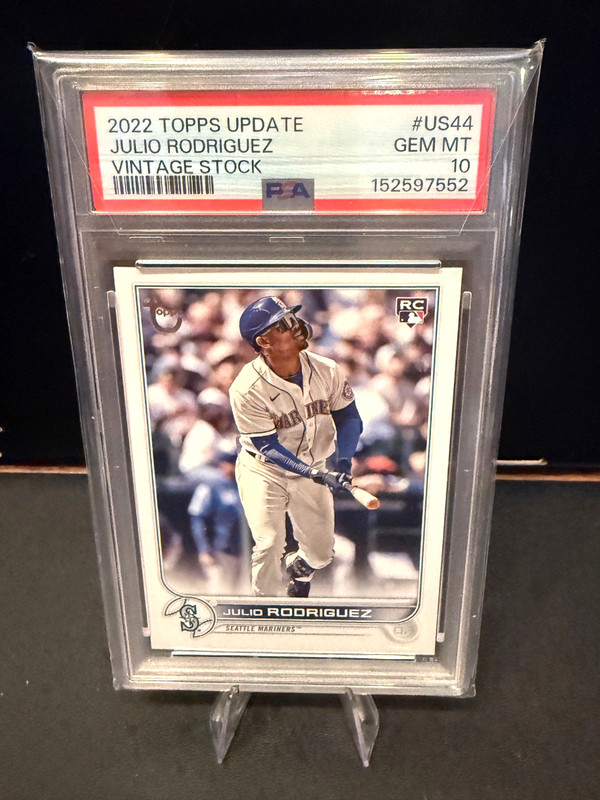 2022 Topps Update Julio Rodriguez #US44 RC Vintage Stock /99 PSA 10 (New Slab)
