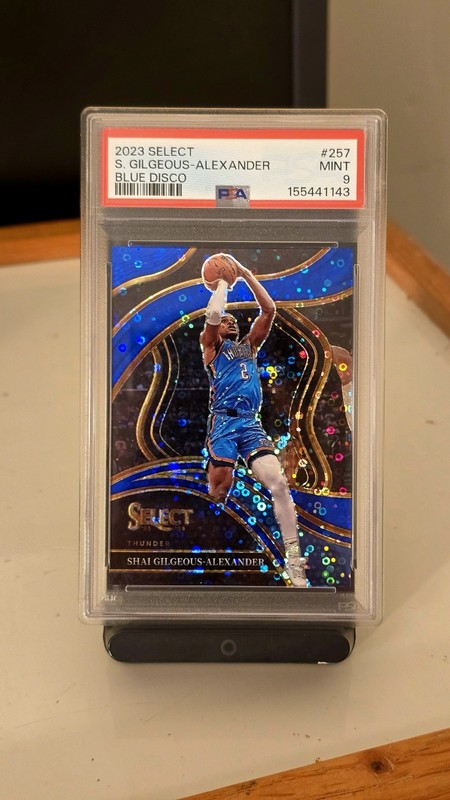 2023-24 Select Shai Gilgeous-Alexander 2/25 PSA9 BlueDisco NUMBER & JERSEY MATCH