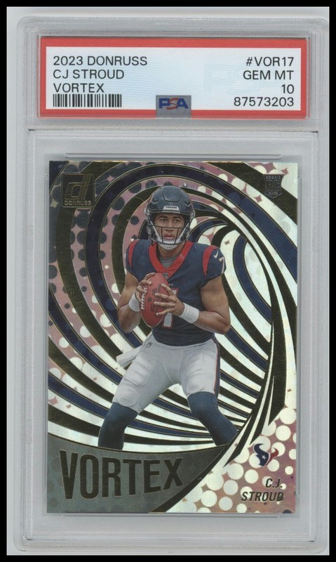 2023 Donruss C.J. Stroud Rookie Vortex PSA 10