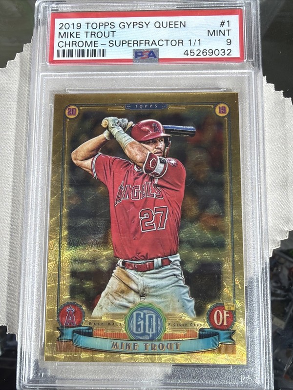 2019 Topps Gypsy Queen Mike Trout #1 Chrome Superfractor 1/1 Angels