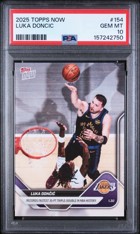 Luka Doncic PSA 10 Topps Now 154
