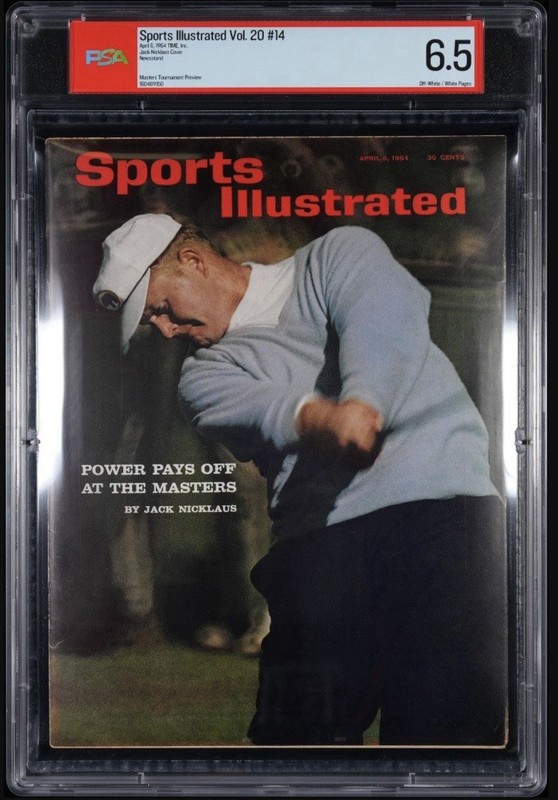 1964 Sports Illustrated - Jack Nicklaus - Newsstand - PSA 6.5