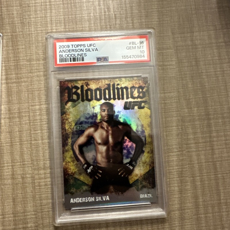Anderson Silva 2009 Topps UFC Bloodlines Rookie PSA 10 The Spider #BL-16