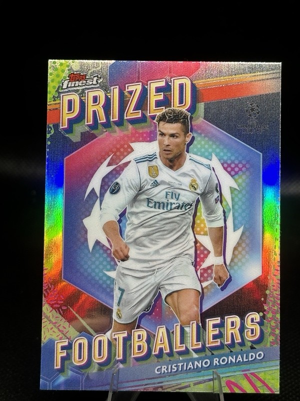 Cristiano Ronaldo 2024 Topps Finest Prized Footballers Silver Refractor #PF-3
