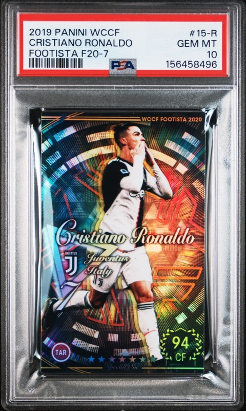 PSA10 CRISTIANO RONALDO 2019 PANINI WCCF FOOTISTA F20-7 15-R 