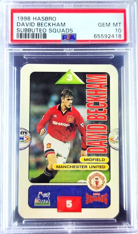 1995-96 Hasbro Subbuteo Squads David Beckham RC PSA 10