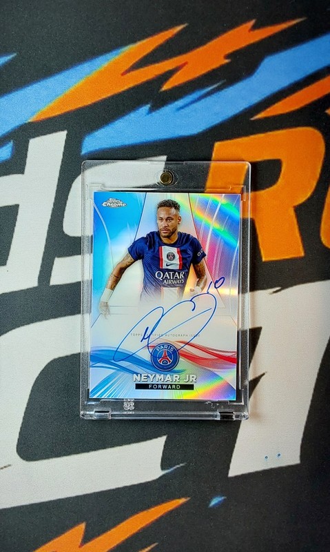 2024 Topps Chrome Neymar Jr On-Card Auto Refractor #/75
