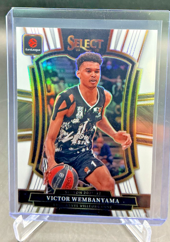 2025/26 Panini Select Euroleague VICTOR WEMBANYAMA White Prizm 82/149 #128