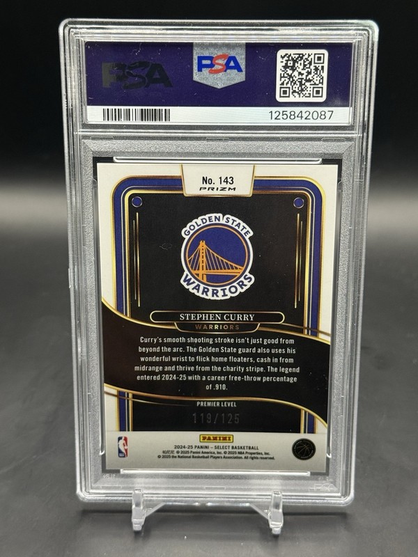 2024 Panini Select Green Camo STEPHEN CURRY 119/125 PSA 10 WARRIORS 🔥CHEF🔥 view 2