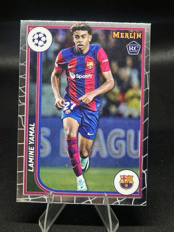 Lamine Yamal 2023-24 Topps Merlin UCC Rookie Base RC #27