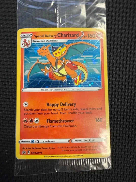 Special Delivery Charizard SWSH075 SWSH: Sword & Shield Promo Cards Holo Sealed