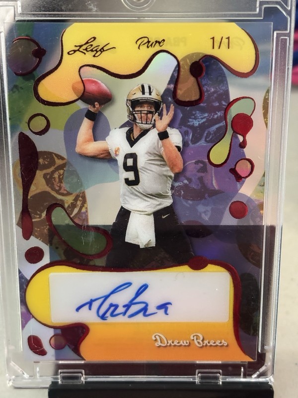 Leaf Pure 2025 Drew Brees Pure Autographs Auto 1/1 PBA-DB2 Saints NFL