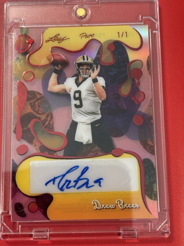 Leaf Pure 2025 Drew Brees Pure Autographs Auto 1/1 PBA-DB2 Saints NFL view 2