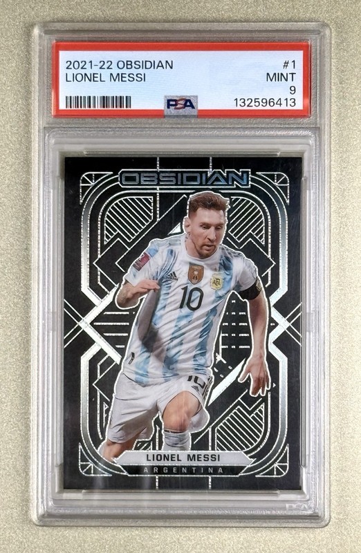 2021-22 Panini Obsidian Lionel Messi /105 PSA 9 Argentina #1