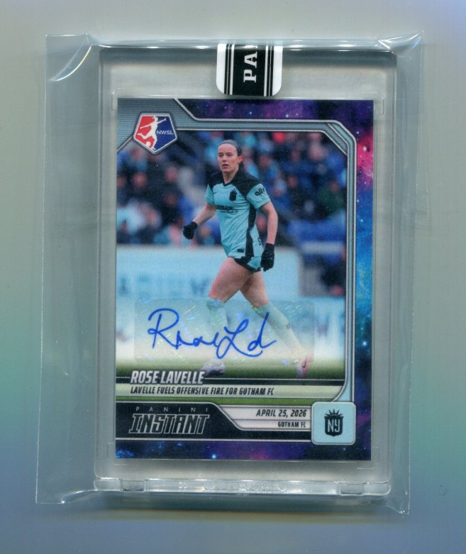 2026 Panini Instant NWSL Soccer Autographs Galaxy Rose Lavelle Auto 1/1  Gotham
