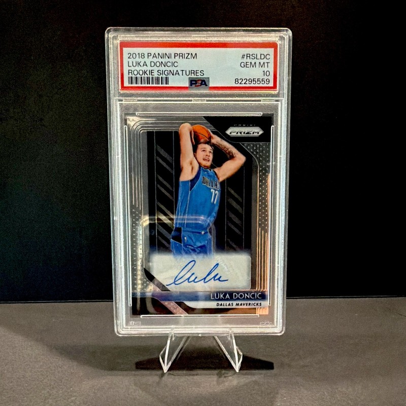 2018-19 Prizm Luka Doncic RC Auto Rookie Signatures PSA 10 GEM Mavericks #RS-LDC
