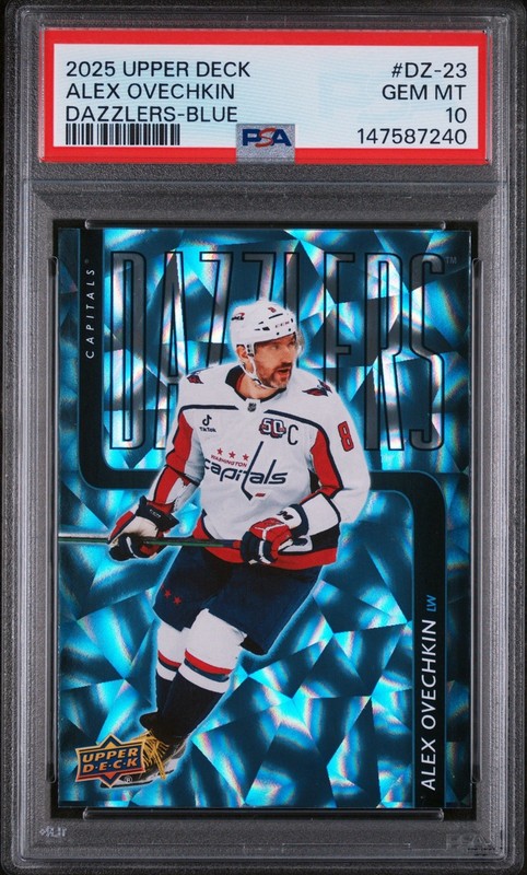 Alex Ovechkin PSA 10 Blue Dazzlers DZ23 view 1