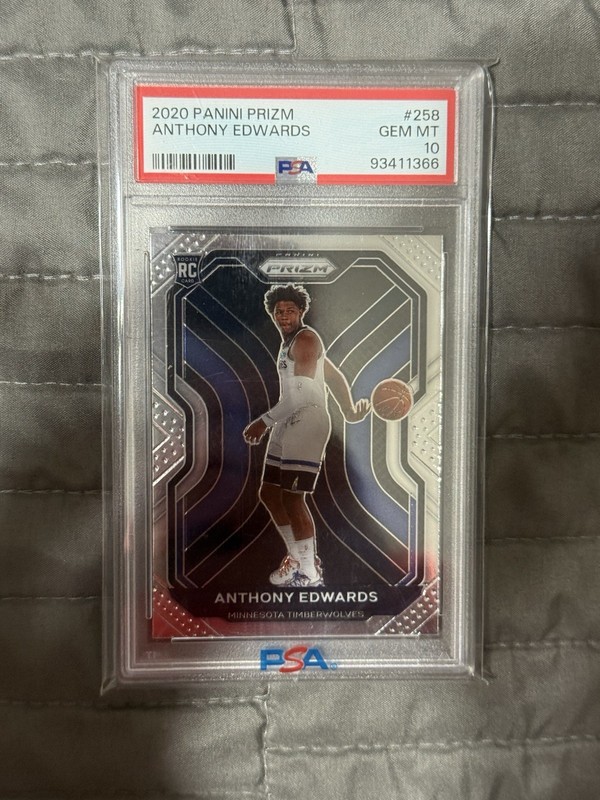 2020-21 Panini Prizm - Anthony Edwards #258 (RC) PSA 10