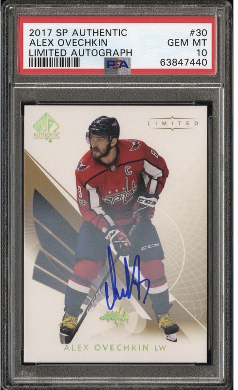 2017-18 Upper Deck SP Authentic Alex Ovechkin Limited Auto #30 PSA 10 