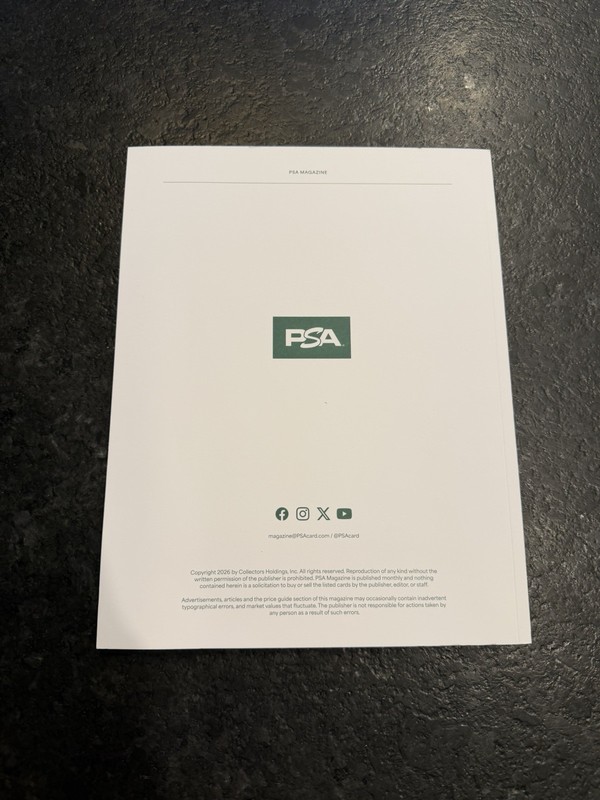 PSA Magazine #52 April 2026 Rory McIlroy Variant Cover SP view 2