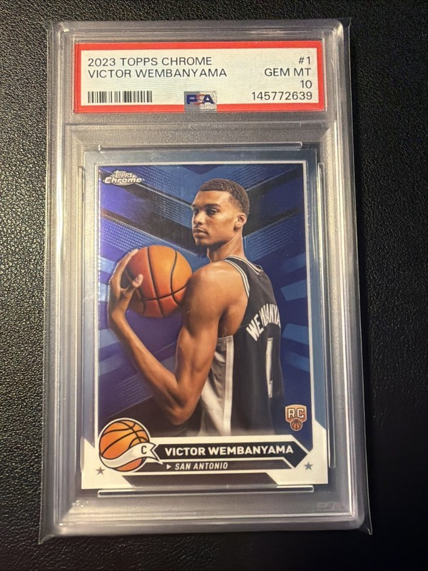2023-24 Topps Chrome - Victor Wembanyama #1 (RC) PSA GEM 10