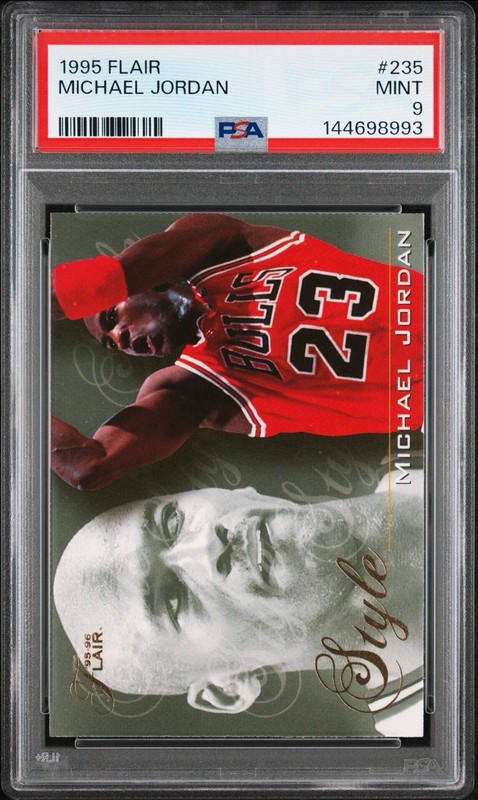 MICHAEL JORDAN 1995 FLAIR PSA 9 ! *FRESHLY GRADED “THE TRUE GOAT” BEAUTY ! *LOOK