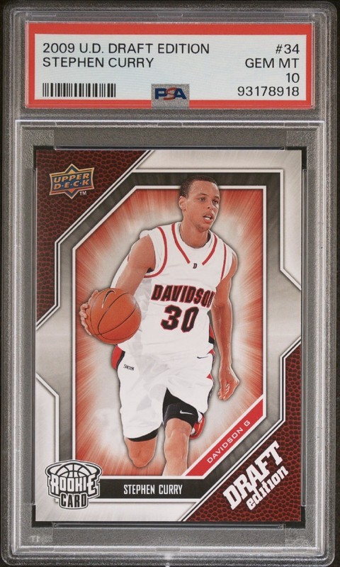 2009-10 Upper Deck Draft Edition Stephen Curry #34 (RC) PSA 10 Gem Mint