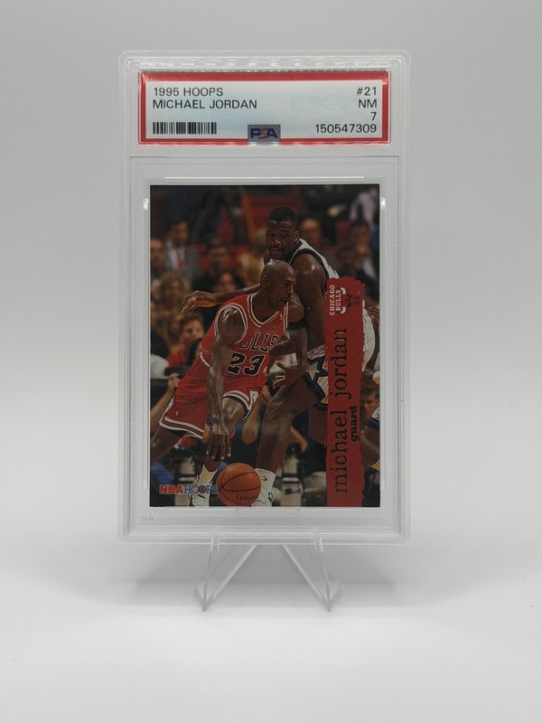 1995-96 NBA Hoops Michael Jordan #21 PSA 7