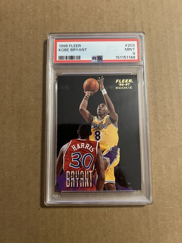 Fleer 1996-97 Kobe Bryant Lakers Rookie #203 PSA 9 *Read Desc.