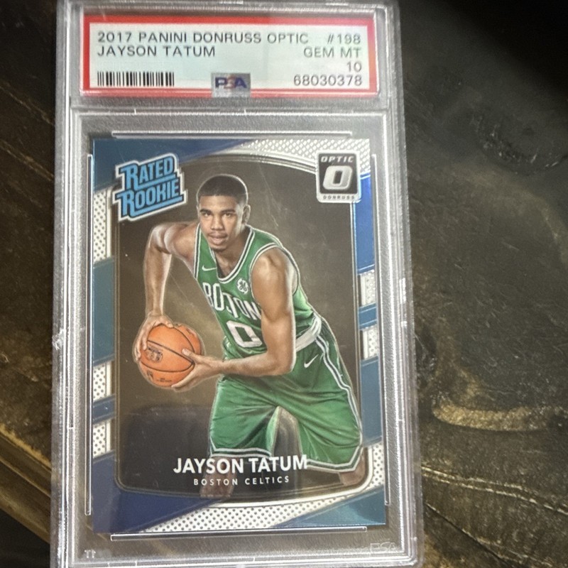 Panini 2017-18 Donruss Optic Rated Rookie Jayson Tatum #198 PSA 10