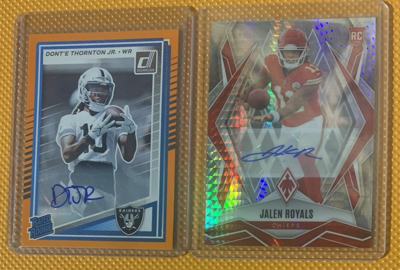 2 2025 NFL Rookie Receiver Autographs! Great Deal!