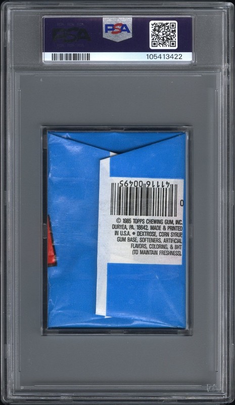 1985 Topps OS2 Garbage Pail Kids 2nd Series 2 Wax Pack PSA 8 NM-MT Schizo Fran view 2