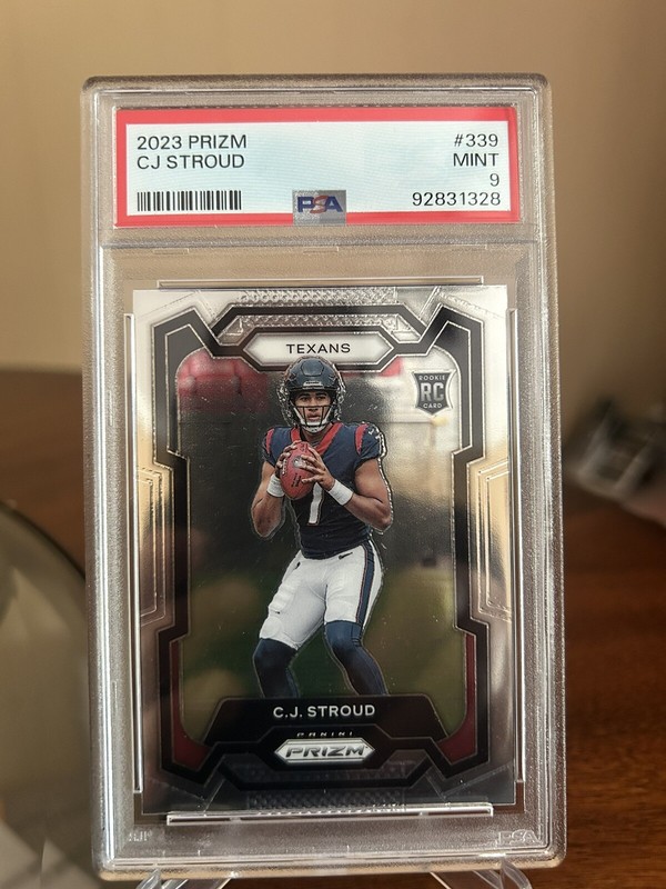 2023 PRIZM FOOTBALL. CJ STROUD PSA 9 RC