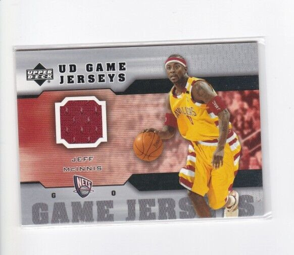 JEFF McINNIS 2005-06 UPPER DECK BASKETBALL GAME USED JERSEY CARD-SHIPS FREE