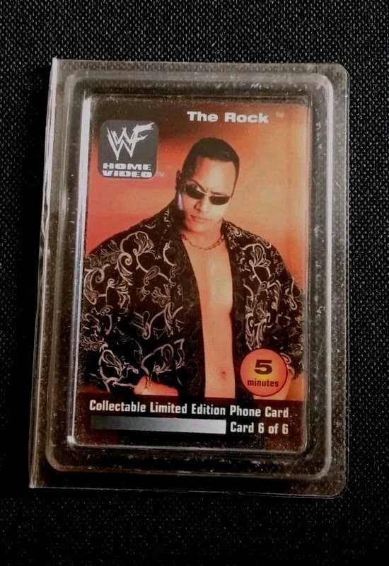 Rare! SEALED - UNUSED - The ROCK Dwayne Johnson - Wrestling Calling Card 6 of 6!
